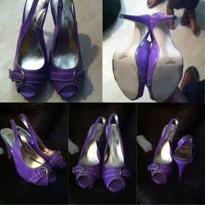 Lite purple 4" peep toe