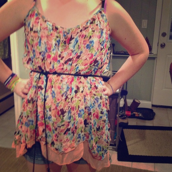 Super cute belted tunic!