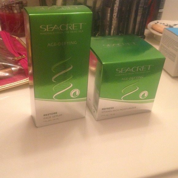 Seacret Age-Defying Face Serum and Moisturizer
