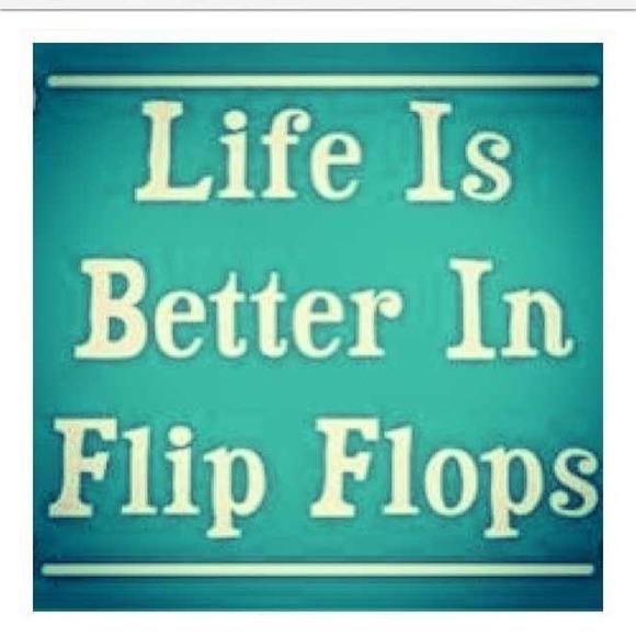 Check out my flip flops! Summer is here!
