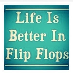 Check out my flip flops! Summer is here!