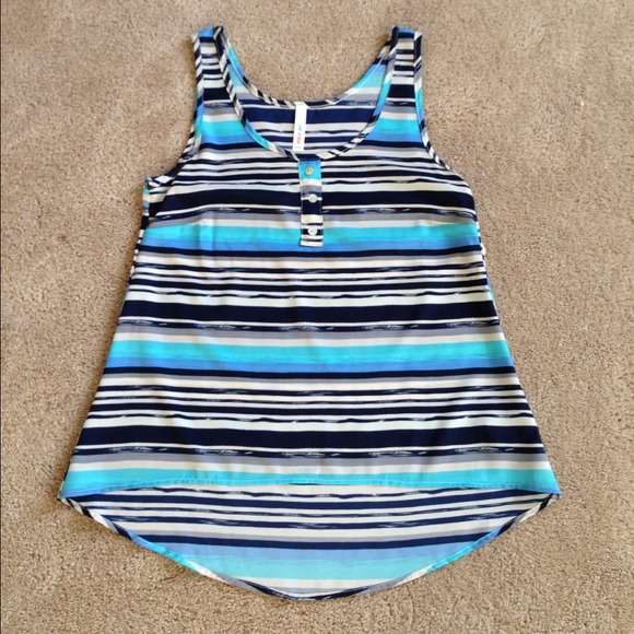 🚫SOLD IN BUNDLE W/@seasew🚫Shades of Blue Tank - Picture 2 of 3