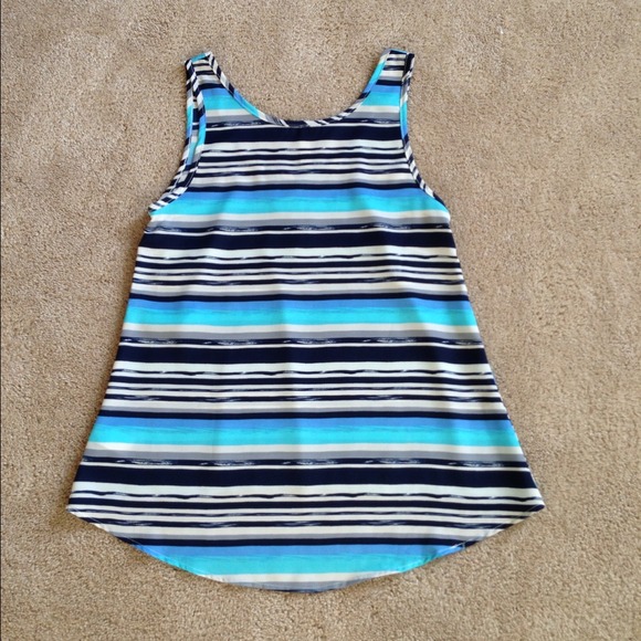 🚫SOLD IN BUNDLE W/@seasew🚫Shades of Blue Tank - Picture 3 of 3