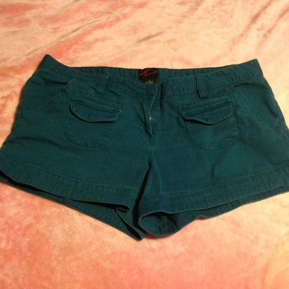 Teal shorts