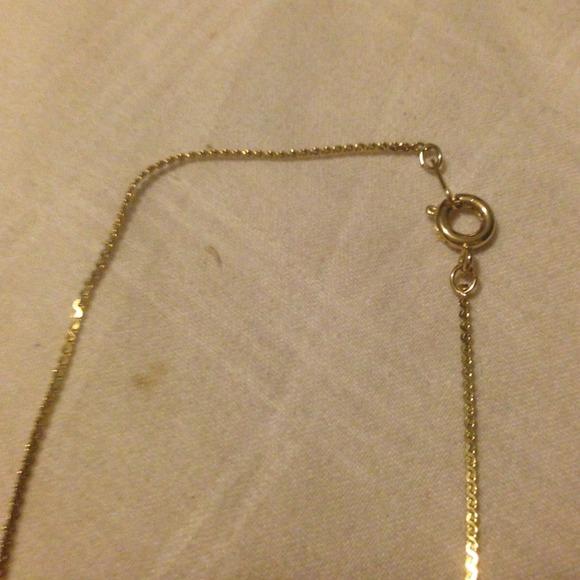 Gold filled heart necklace with pearl - Picture 3 of 4