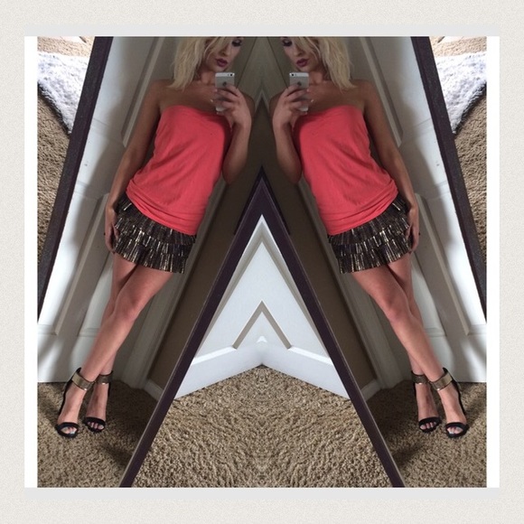 ❌bundled❌Coral basic tube top - Picture 2 of 3