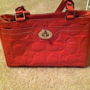 Authentic coral coach purse