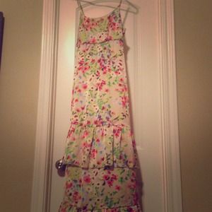 Silk Maxi Dress that is great for Summer!