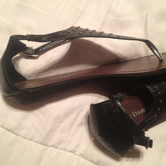 Black gladiator sandals size 7 - Picture 3 of 3