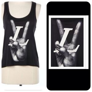 Black embellished LV top