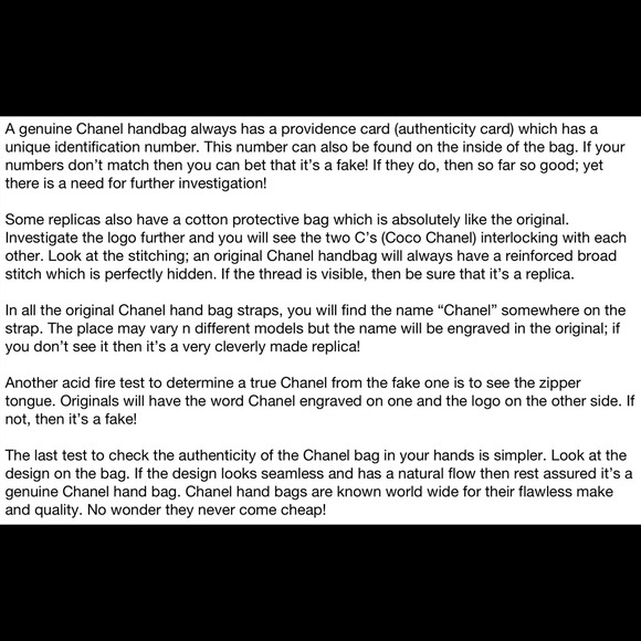 Authentic verses Fake Chanel, 👀 Before You Buy👜 - Picture 4 of 4