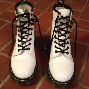 RESERVED White Dr Doc Martens