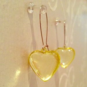 Drop Heart Earrings