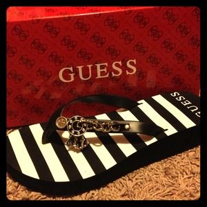 Guess nautical charm flipflops