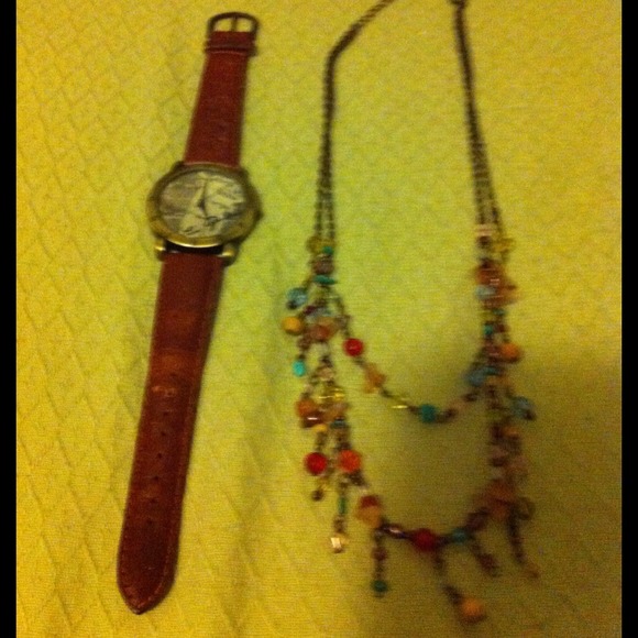 Watch and necklace bundle