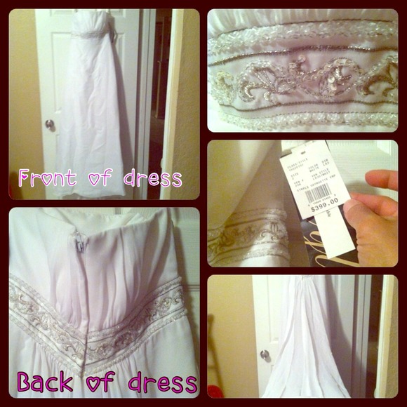 NEVER been used beautiful size 2 wedding dress
