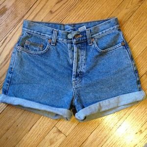 High waist Calvin Klein denim shorts