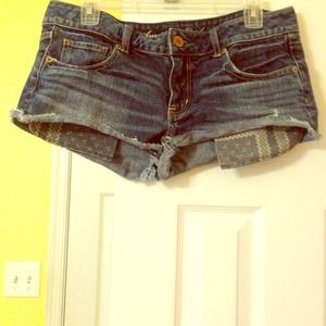 American eagle denim shorties!
