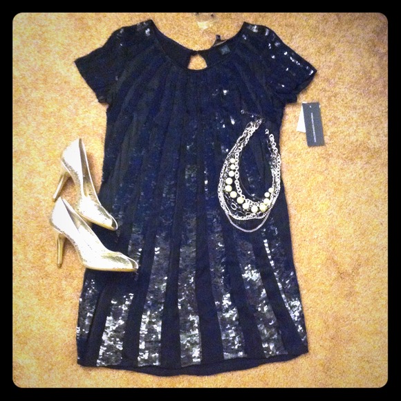 French Connection sequin dress NWT