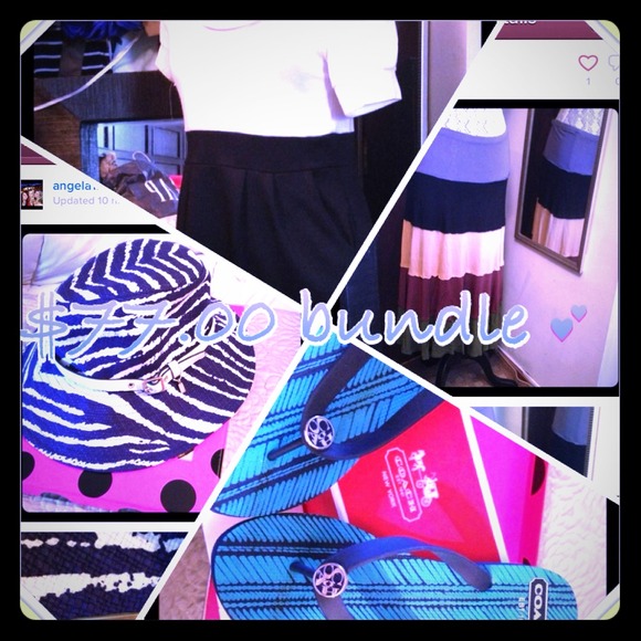 Coach flip flops coach hat 2 dress bundle