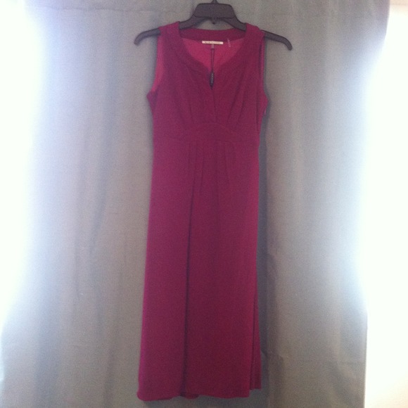 NWT size 0 Elie Tahari dress. Raspberry color.