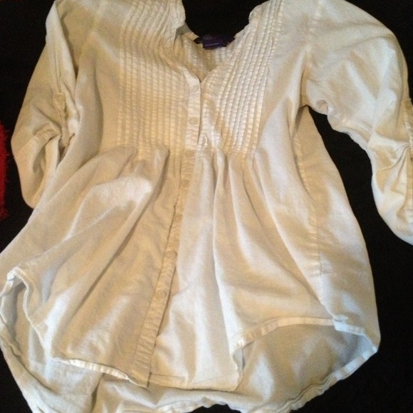 Boyfriend button up white shirt