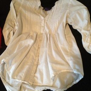 Boyfriend button up white shirt