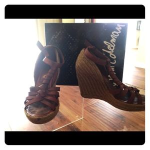 REDUCED Sam Edelman Leroy Chestnut Lea Wedges