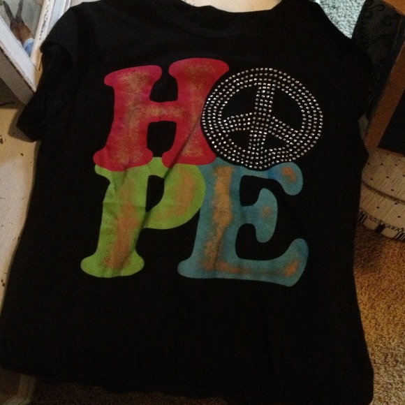Black graphic tee
