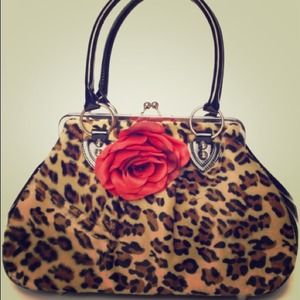 Lux De Ville Lucky Me Kiss Locks Black and Leopard