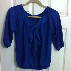 XS Charlotte russe cobalt blue top