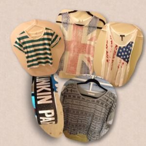 2shirts, 2tanks and a bracelet bundle