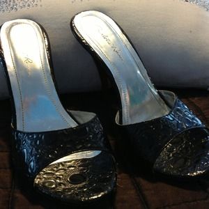 Black Charlotte Russe Mules