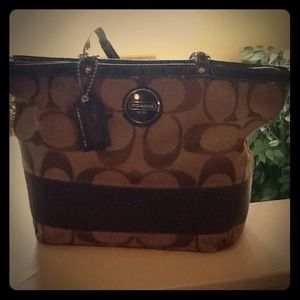 Coach hand bag on hold