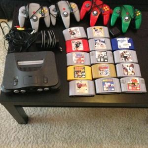 *Sold* Nintendo 64 with games and controllers!!