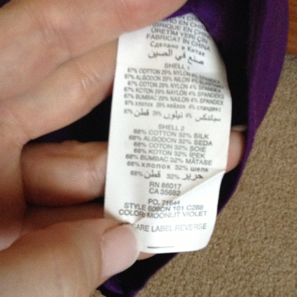 BUNDLED!! Sold!! BeBe Moonlit Violet Belted Blouse - Picture 4 of 4