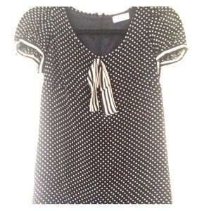 Top shop black & white sailor dress