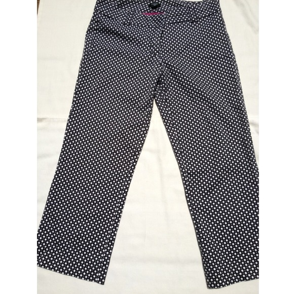 JCrew B&W Patterned Capris
