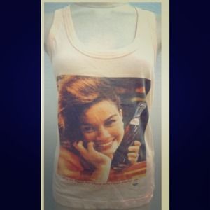 Dolce & Gabbana Pepsi Tank Top in Peach Size 42 IT