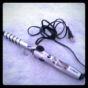 Steam shot spiral curling iron