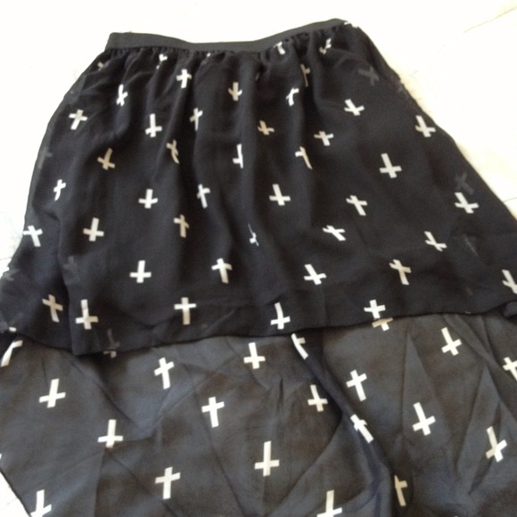 Cross Hi Low Skirt - Picture 2 of 2