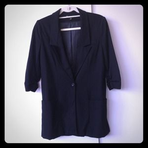 Black long blazer