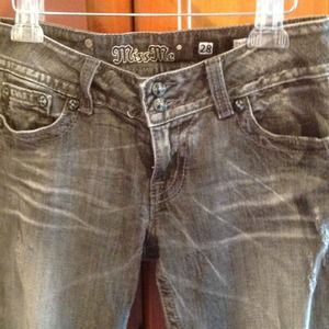 Miss Me destroyed black skinny jeans