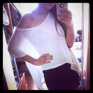 NWOT Nasty Gal Romantic White Flowy Top