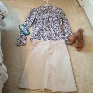 SOLD VIA PP Khaki skirt