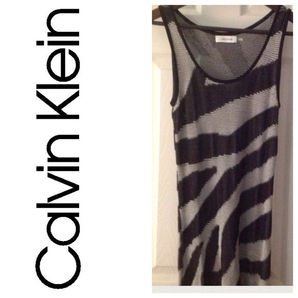 🚫SOLD🚫💋Calvin Klein mesh, stretchy long tank