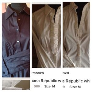 Bundled black button down, and 2BR button downs.