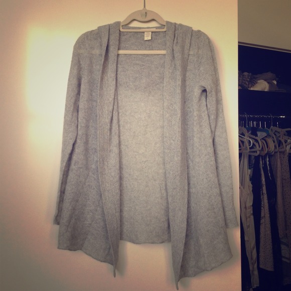 Gray cashmere sweater