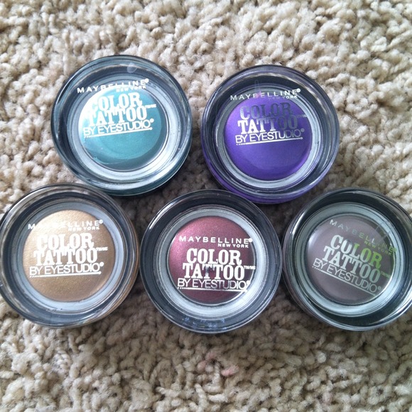 (SOLD IN BUNDLE) MAYBELLINE COLOR TATTOOS SHADOWS