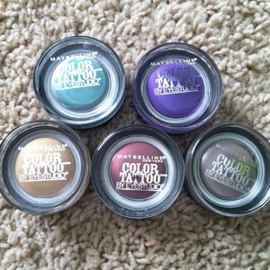 (SOLD IN BUNDLE) MAYBELLINE COLOR TATTOOS SHADOWS